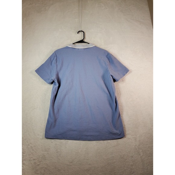 Perry Ellis‎ America Polo Shirt Youth Large Blue Knit Short Sleeve Logo Collared - Picture 2 of 7